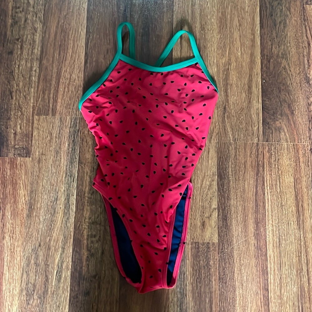 Watermelon one piece swim suit